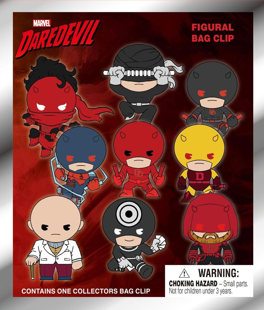 Daredevil 3D PVC Bag Clips Classic Display (24)