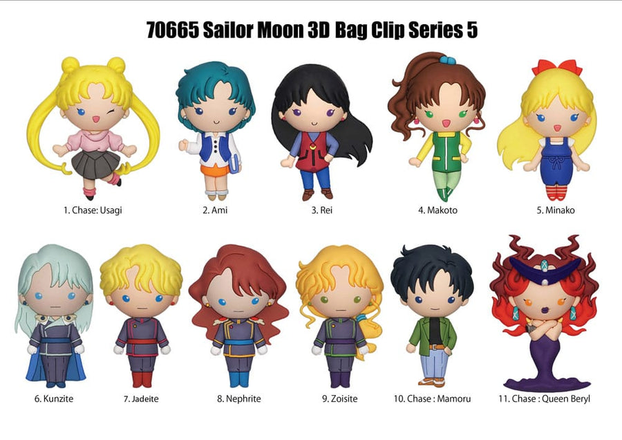 Sailor Moon 3D PVC Bag Clips Series 5 Display (24)