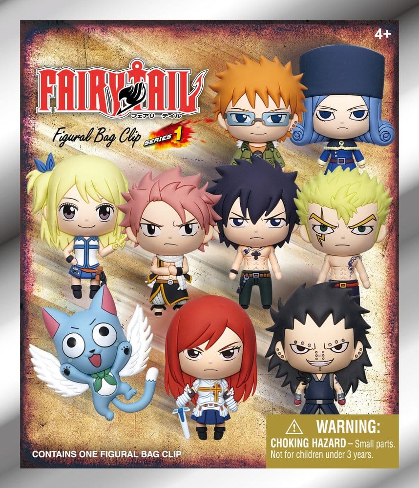 Fairy Tail 3D Foam Bag Clips Serie 1 Display (24)