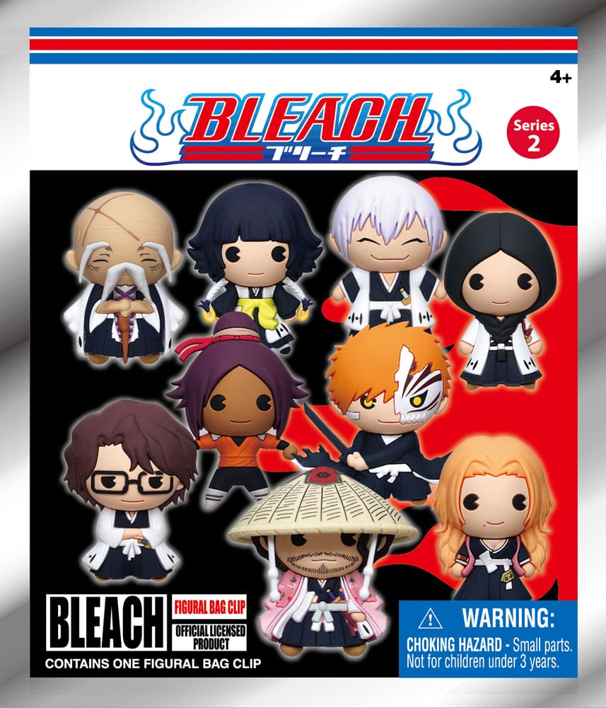 Bleach 3D PVC Bag Clips  Series 2 Display (24)