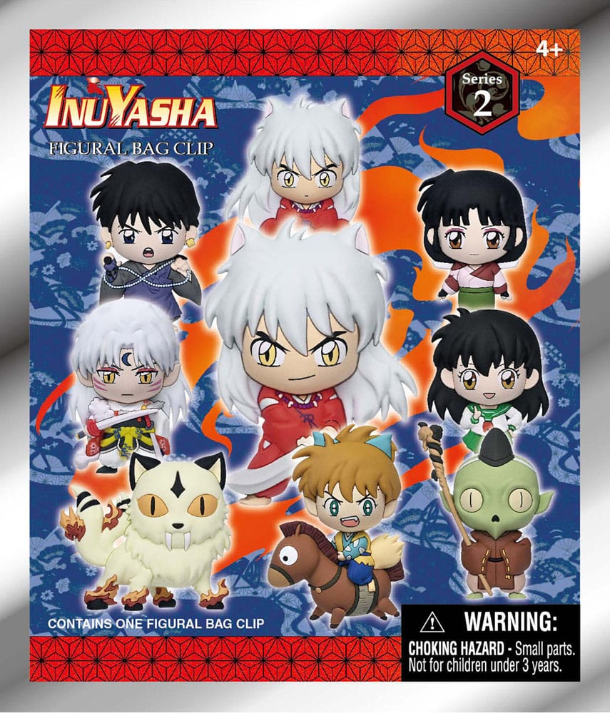 InuYasha 3D Foam Bag Clips Series 2 Display (24)