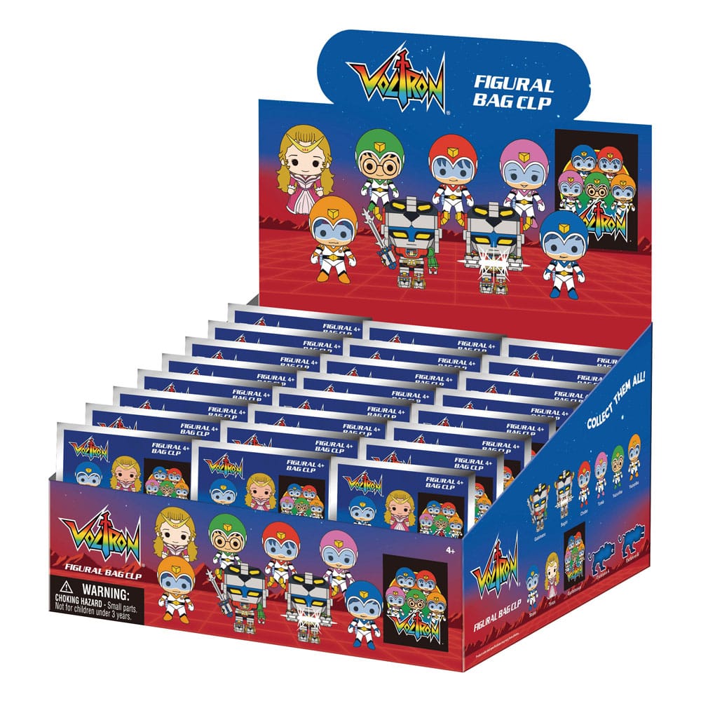 Voltron 3D PVC Bag Clips 40th Anniversary Display (24)