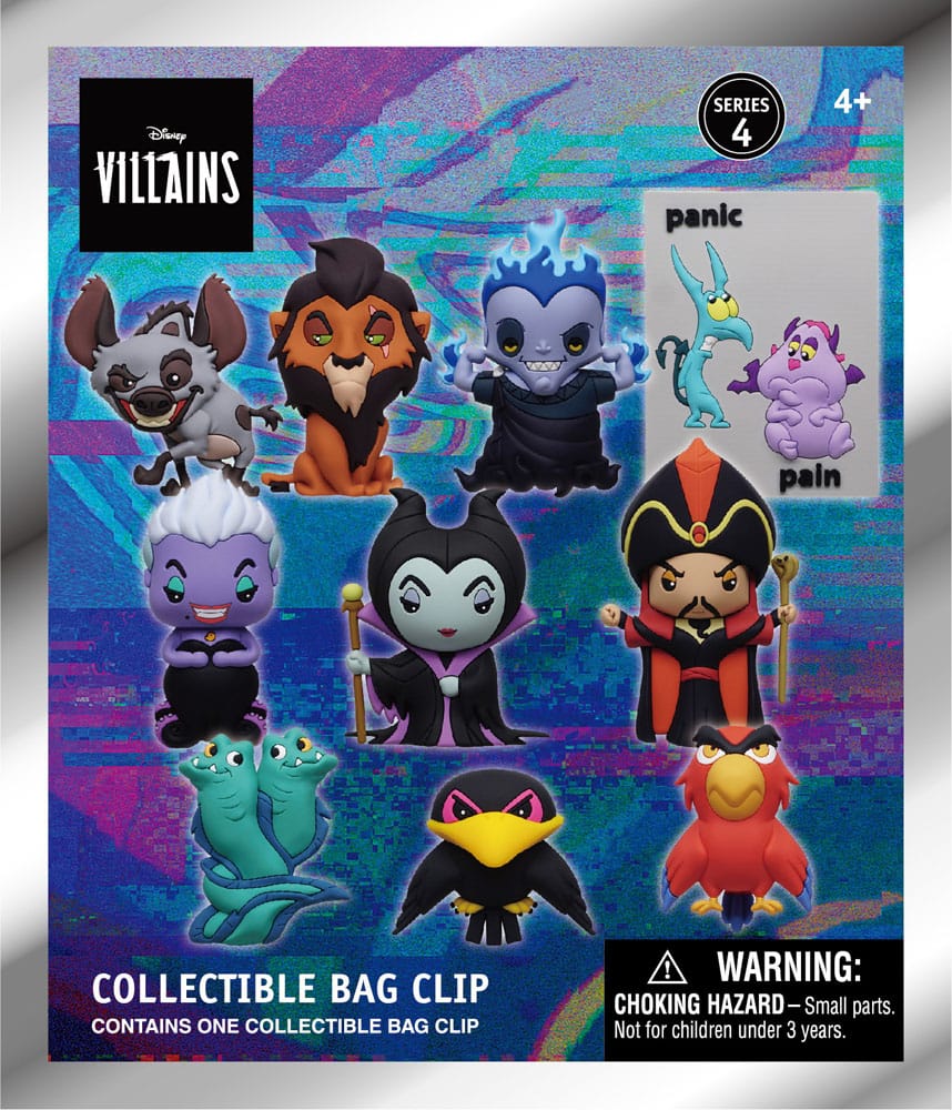 Disney 3D Foam Bag Clips Villains Series 4 Display (24)