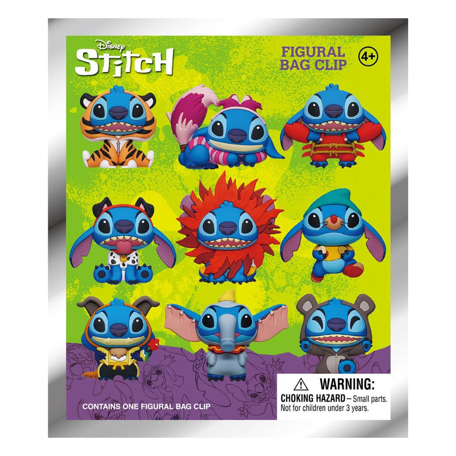 Lilo & Stitch 3D PVC Bag Clips Series 1 Stitch in costume Display (24)