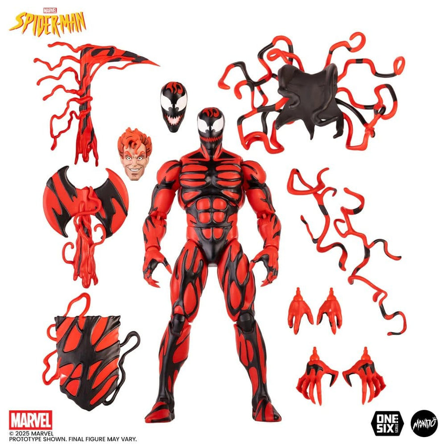 Spider-Man: The Animated Series Action Figure 1/6 Carnage Regular Edition 30 cm