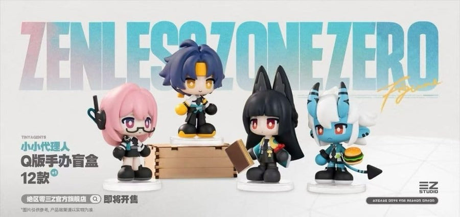 Zenless Zone Zero PVC Mini Figures Tiny Agents 8-10 cm Blind Box Display (12)