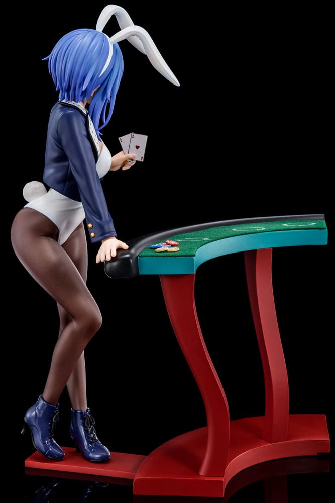 The Demon Sword Master of Excalibur Academy Statue 1/6 Sakuya Sieglinde wearing lapis lazuli blue bunny costume with Nip Slip Gimmick System 25 cm