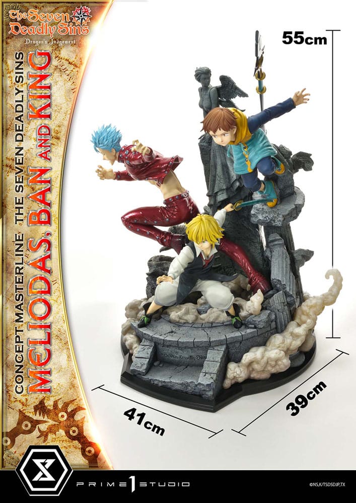 Meliodas, Ban and King (Seven Deadly Sins) Concept Masterline Series Deluxe Version
