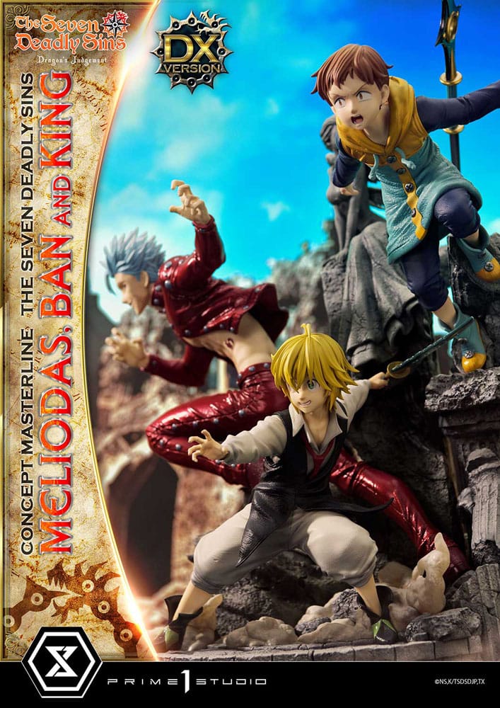 Meliodas, Ban and King (Seven Deadly Sins) Concept Masterline Series Deluxe Bonus Version
