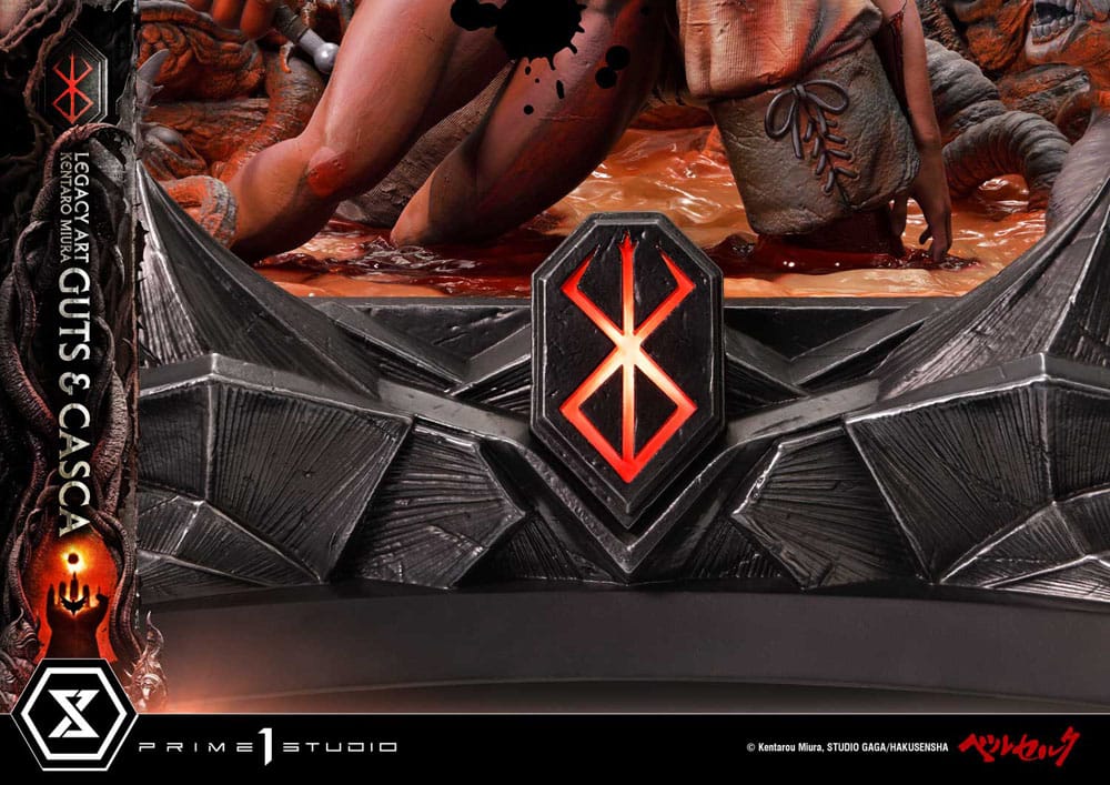 Berserk Ultimate Legacy Art Kentaro Miura Statue 1/4 Guts & Casca Bonus Version 72 cm