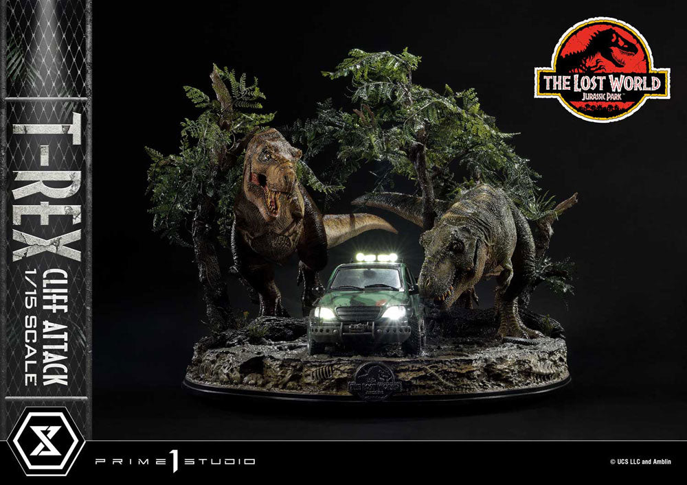 Jurassic World: The Lost World - Statue 1/15 - T-Rex Cliff Attack 53 cm