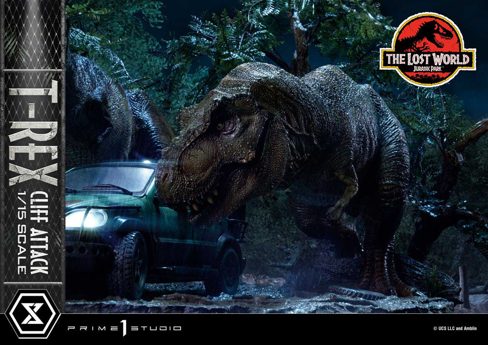 Jurassic World: The Lost World - Statue 1/15 - T-Rex Cliff Attack 53 cm