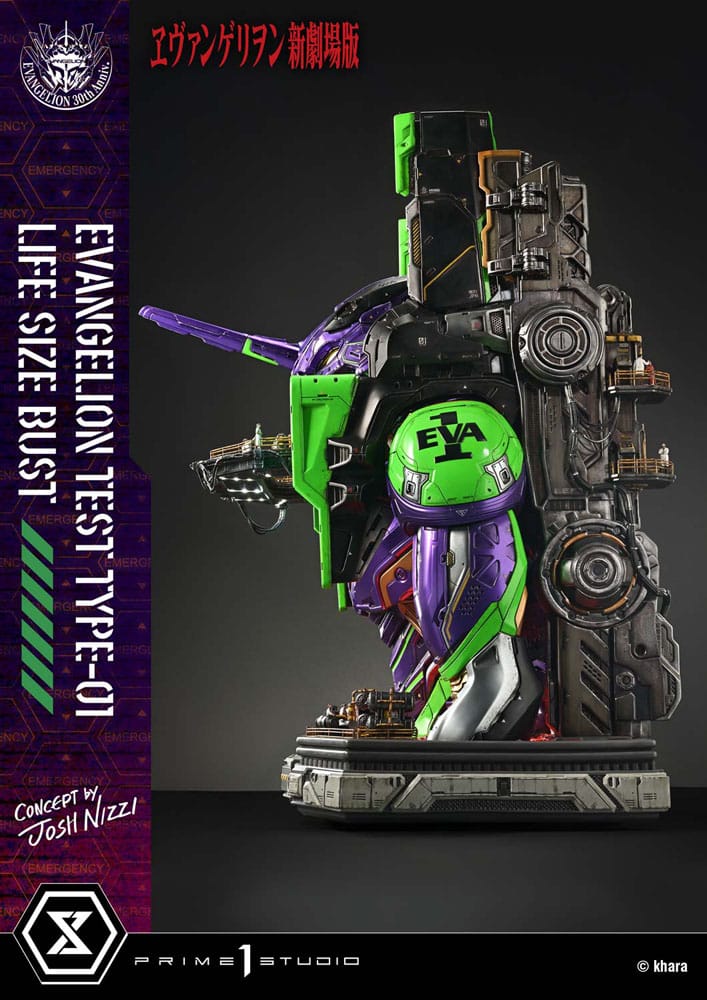 Neon Genesis Evangelion Life Size Bust 1/1 Test Type-01 (Concept by Josh Nizzi) 86 cm