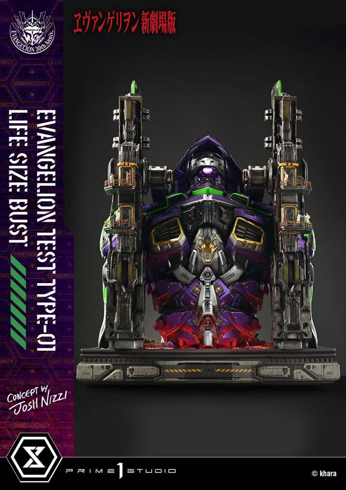 Neon Genesis Evangelion Life Size Bust 1/1 Test Type-01 (Concept by Josh Nizzi) 86 cm
