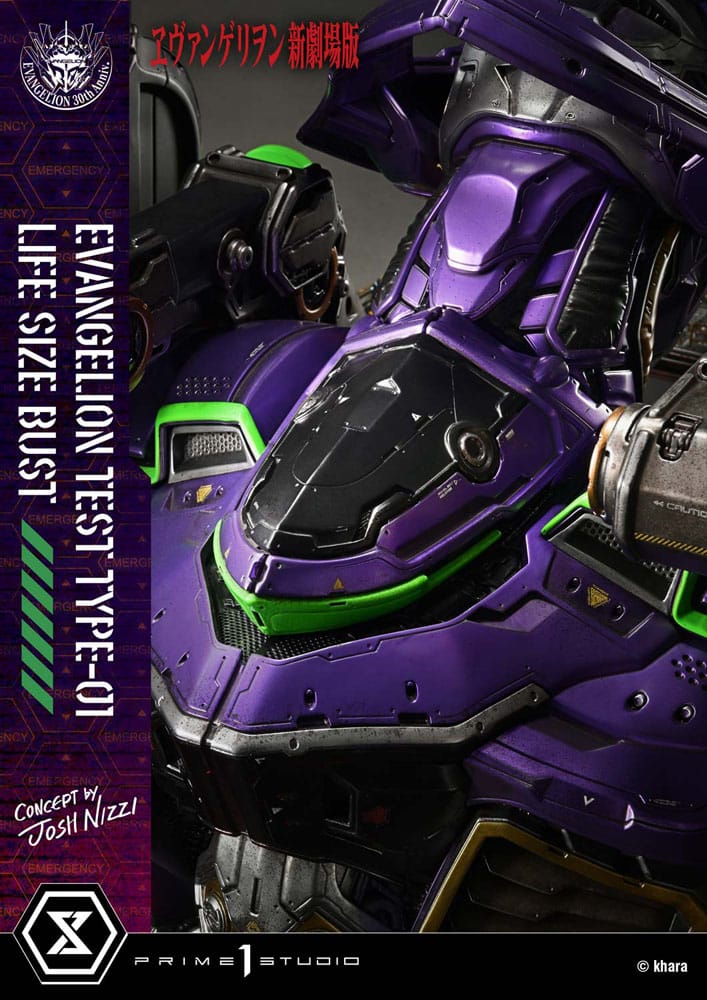 Neon Genesis Evangelion Life Size Bust 1/1 Test Type-01 (Concept by Josh Nizzi) 86 cm