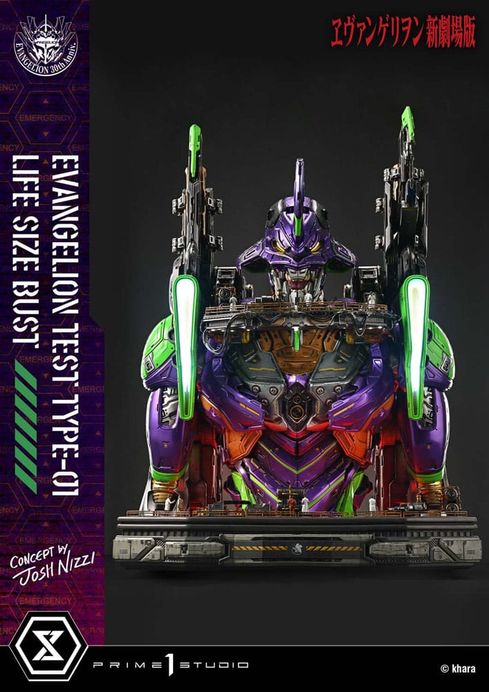 Neon Genesis Evangelion Life Size Bust 1/1 Test Type-01 (Concept by Josh Nizzi) 86 cm
