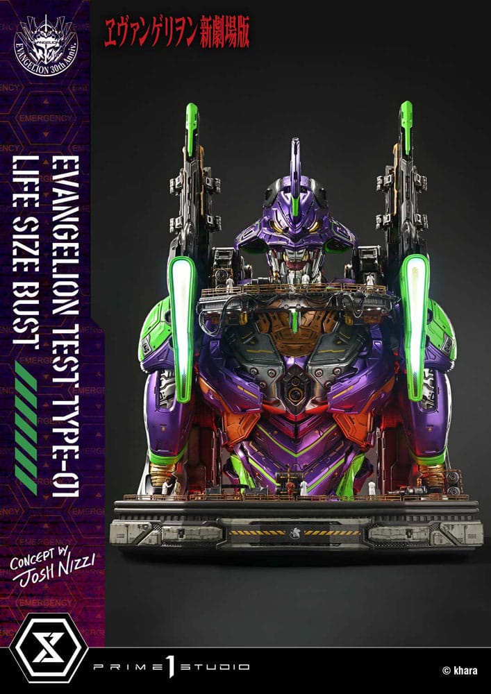 Neon Genesis Evangelion Life Size Bust 1/1 Test Type-01 (Concept by Josh Nizzi) Bonus Ver. 86 cm