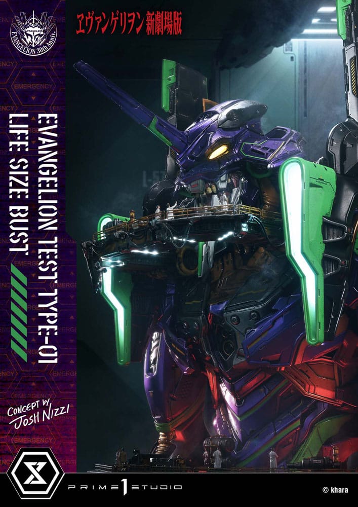 Neon Genesis Evangelion Life Size Bust 1/1 Test Type-01 (Concept by Josh Nizzi) Bonus Ver. 86 cm