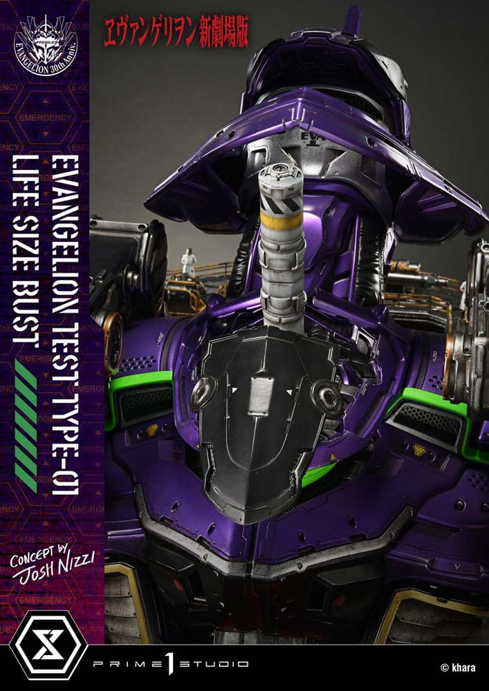 Neon Genesis Evangelion Life Size Bust 1/1 Test Type-01 (Concept by Josh Nizzi) Bonus Ver. 86 cm