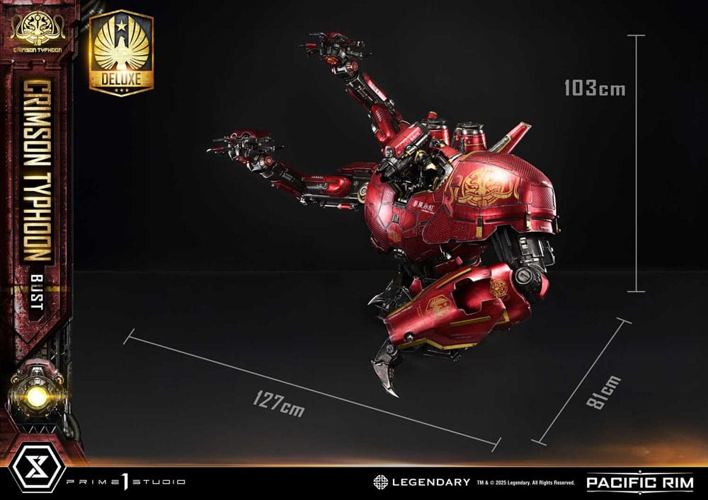 Pacific Rim Life Size Bust 1/1 Crimson Typhoon Deluxe Version 103 cm