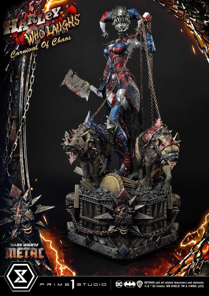 DC Comics - Dark Nights: Metal Museum Masterline Series Statue 1/3 - Harley Quinn Who Laughs Concept Design by Caelos D`anda Deluxe Version
