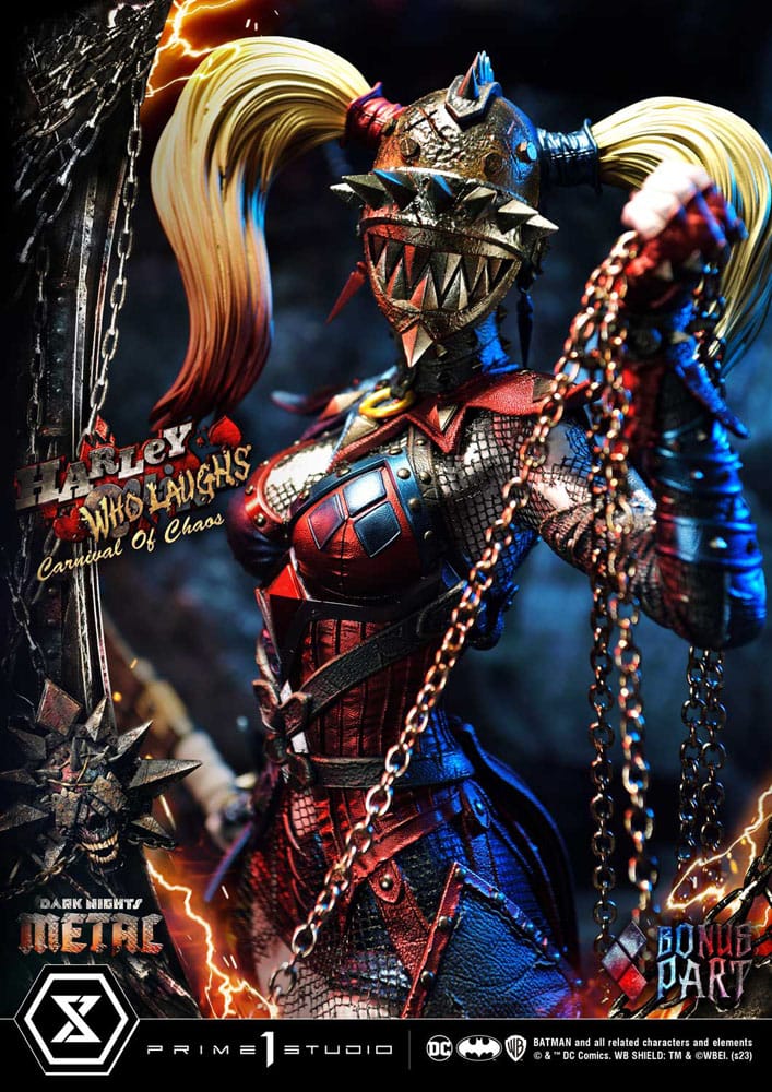 DC Comics - Dark Nights: Metal Museum Masterline Series Statue 1/3 - Harley Quinn Who Laughs Concept Design by Caelos D`anda Deluxe Bonus Version