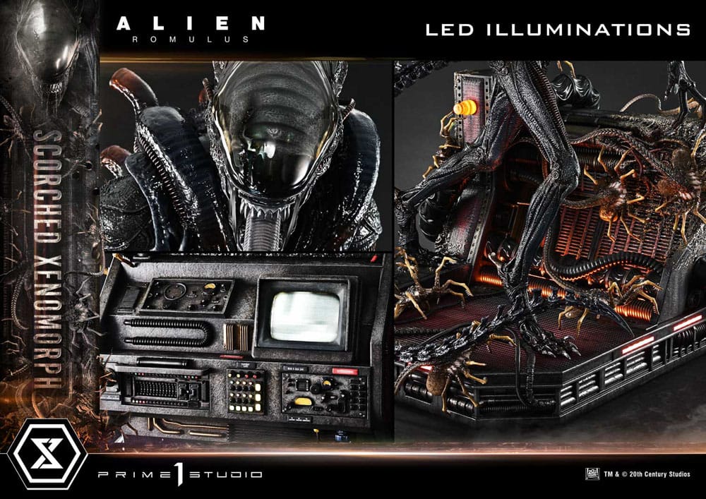 Alien: Romulus Museum Masterline XL Statue 1/3 Scorched Xenomorph 98 cm