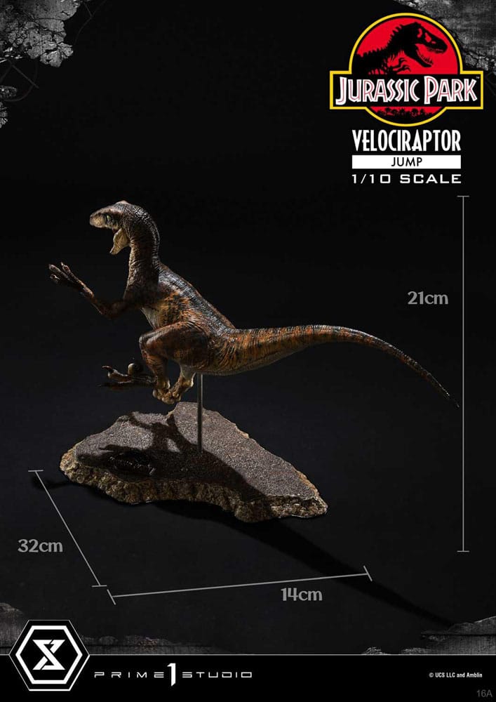 Jurassic Park - Prime Collectibles Statue 1/10 - Velociraptor Jump