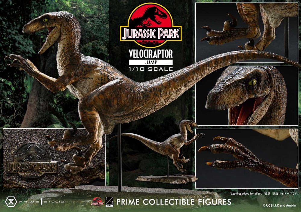 Jurassic Park - Prime Collectibles Statue 1/10 - Velociraptor Jump