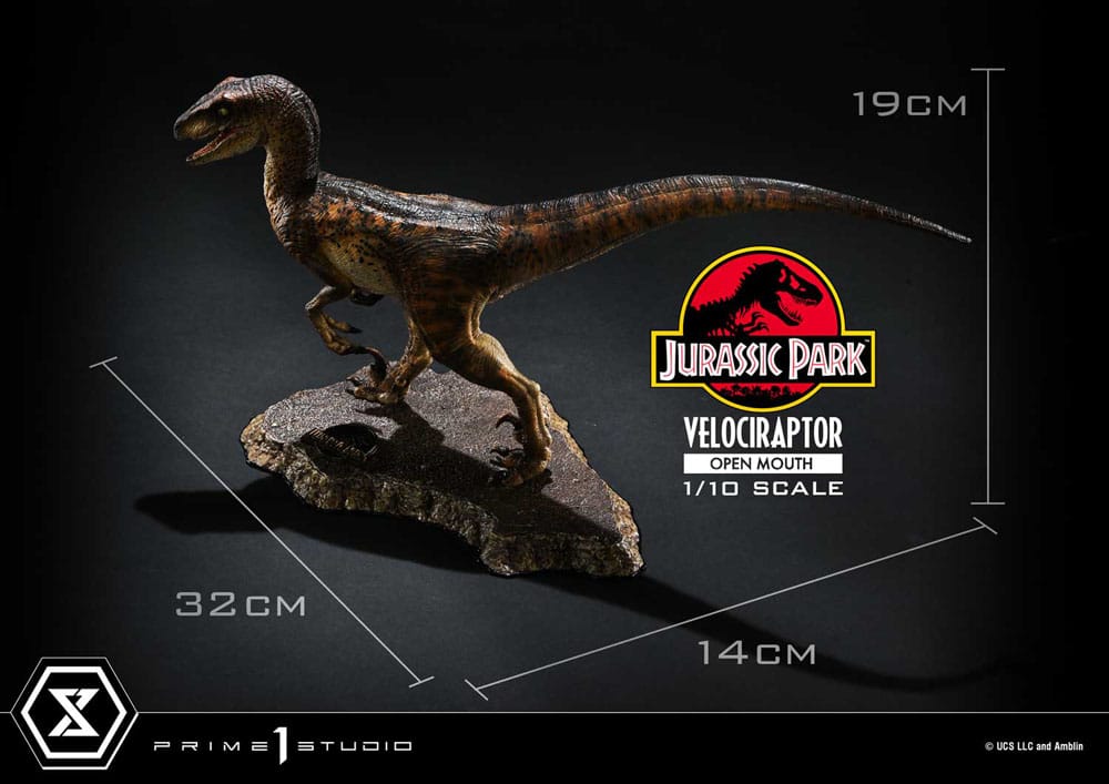 Jurassic Park - Prime Collectibles Statue 1/10 - Velociraptor Open Mouth