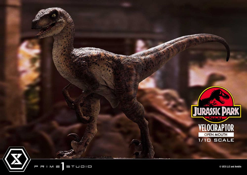 Jurassic Park - Prime Collectibles Statue 1/10 - Velociraptor Open Mouth