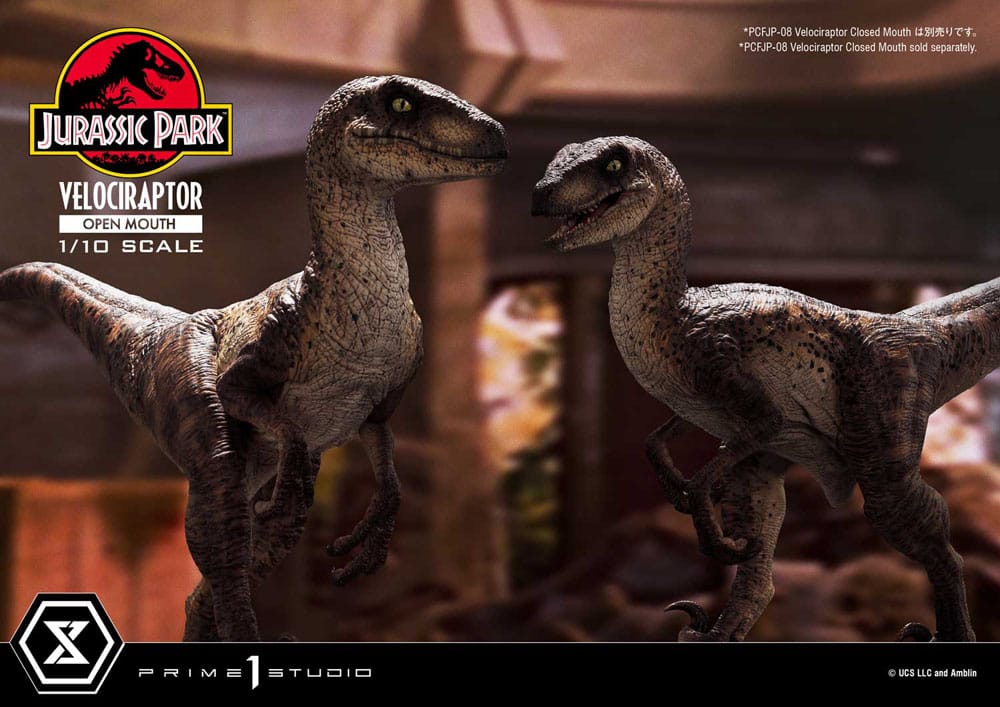 Jurassic Park - Prime Collectibles Statue 1/10 - Velociraptor Open Mouth