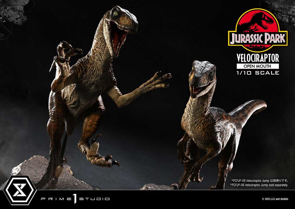 Jurassic Park - Prime Collectibles Statue 1/10 - Velociraptor Open Mouth