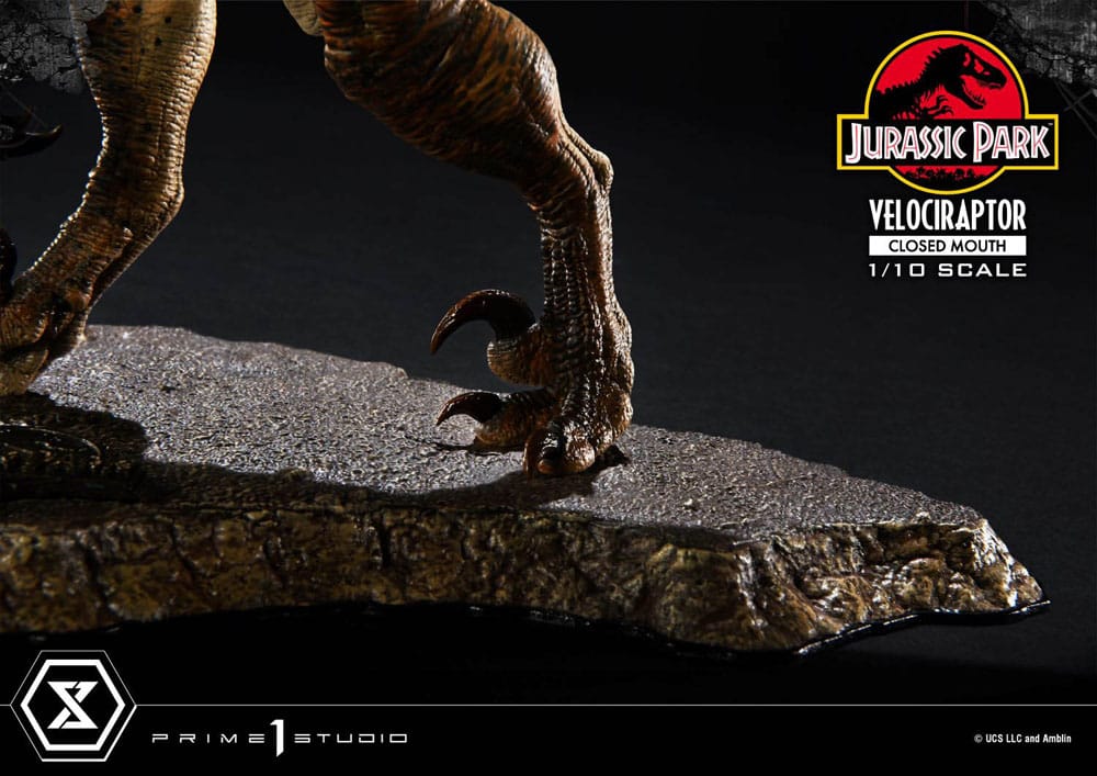 Jurassic Park - Prime Collectibles Statue 1/10 - Velociraptor Closed Mouth