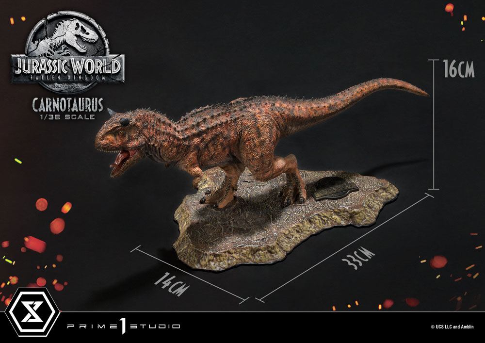 Jurassic World: Fallen Kingdom - Prime Collectibles PVC Statue 1/38 - Carnotaurus