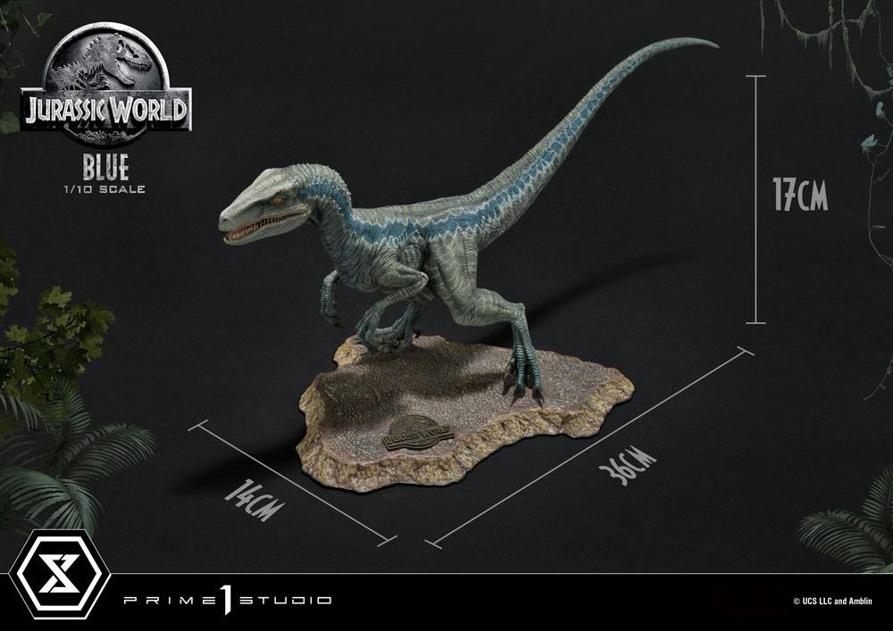 Jurassic World: Fallen Kingdom - Prime Collectibles Statue 1/10 - Blue (Open Mouth Version)