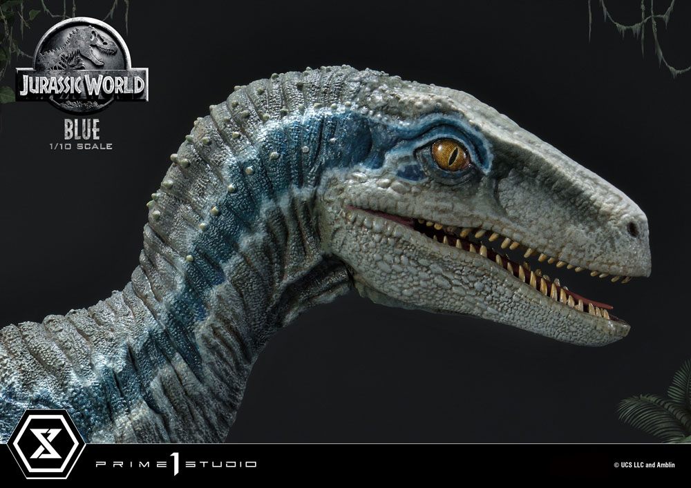 Jurassic World: Fallen Kingdom - Prime Collectibles Statue 1/10 - Blue (Open Mouth Version)