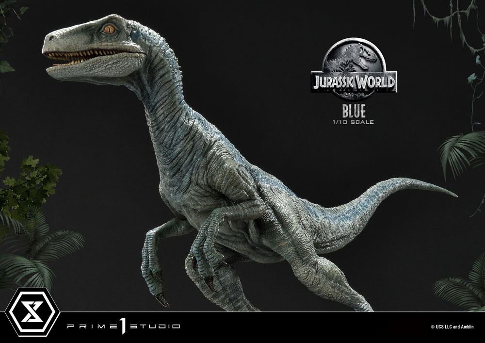 Jurassic World: Fallen Kingdom - Prime Collectibles Statue 1/10 - Blue (Open Mouth Version)