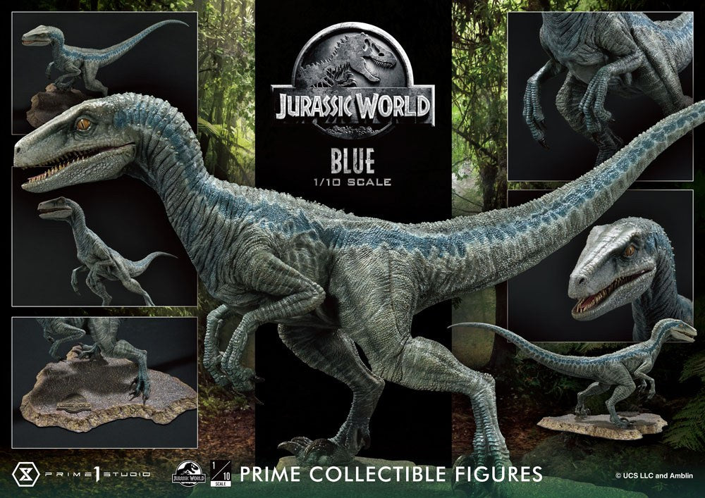 Jurassic World: Fallen Kingdom - Prime Collectibles Statue 1/10 - Blue (Open Mouth Version)