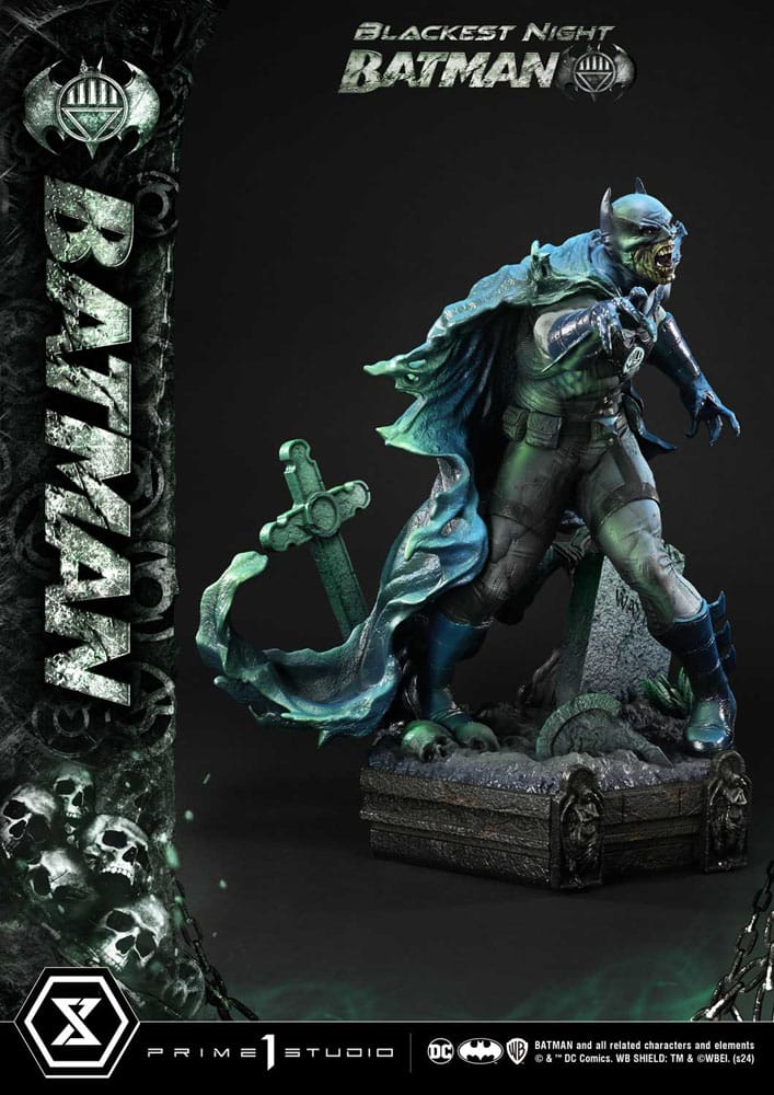 DC Comics - Batman Premium Masterline Series Statue - Batman Blackest Night Version
