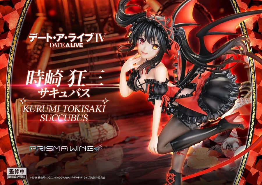 Date A Live Prisma Wing PVC Statue 1/7 Kurumi Tokisaki succubus 25 cm