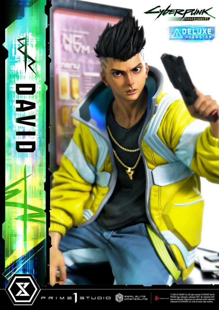 Cyberpunk: Edgerunners Real Elite Masterline Series Statue 1/4 David Deluxe Bonus Version 58 cm