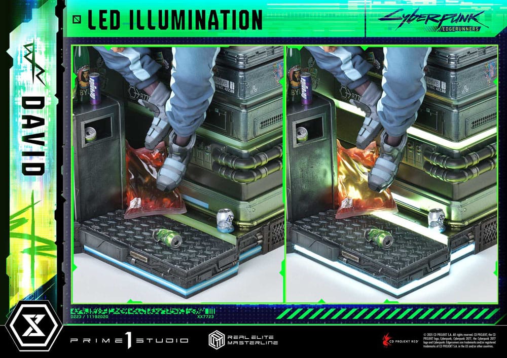 Cyberpunk: Edgerunners Real Elite Masterline Series Statue 1/4 David Deluxe Bonus Version 58 cm