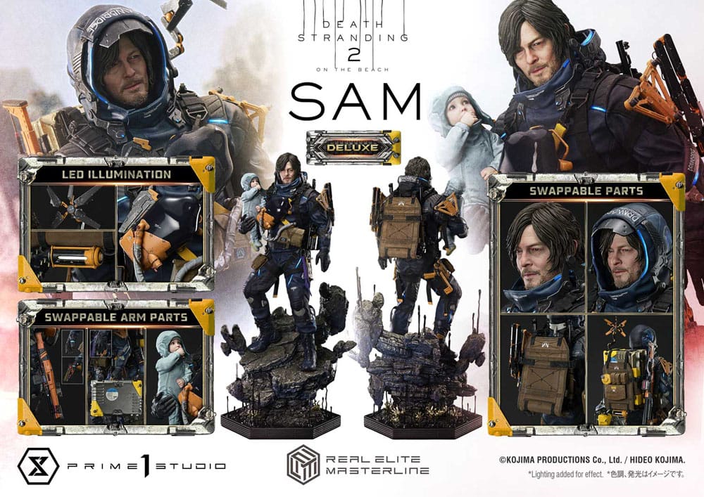 Death Stranding 2: On the Beach Real Elite Masterline Series Statue 1/3 Sam Deluxe Bonus Version 83 cm