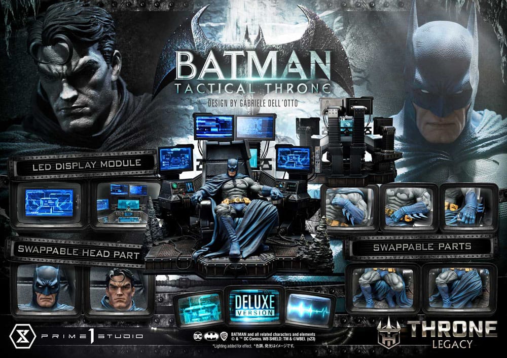 DC Comics - Throne Legacy Collection Statue 1/3 - Batman Tactical Throne Deluxe Bonus Version