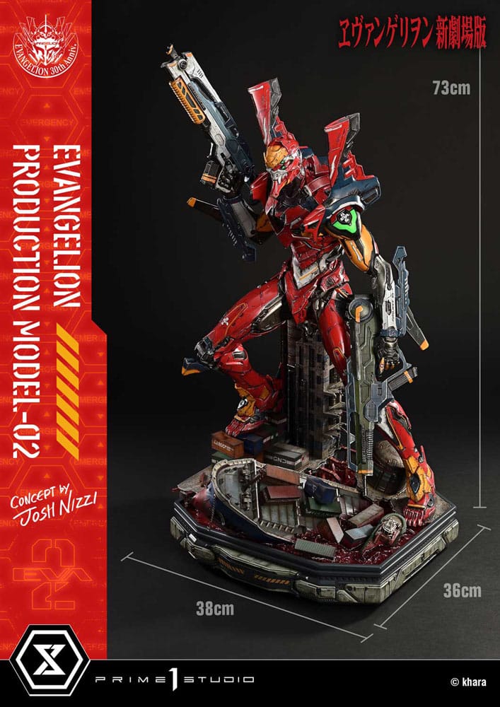 Rebuild of Evangelion Ultimate Diorama Masterline Series Statue Evangelion Production Model-02 (Concept By Josh Nizzi) Deluxe Version 73 cm