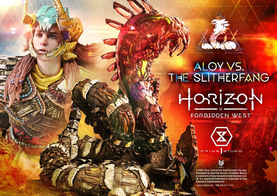 Horizon Forbidden West Ultimate Diorama Masterline Series Statue Aloy vs. The Slitherfang Bonus Version 82 cm