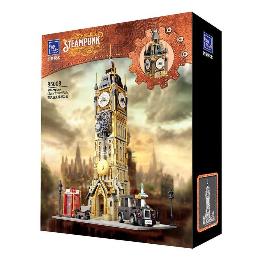 Original-Steampunk Series Construction Set Steampunk Clock Tower Park 58 cm