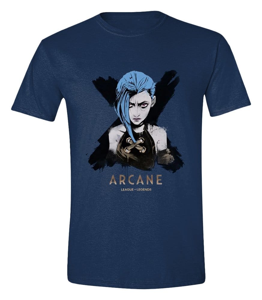 Arcane T-Shirt Jinx Portrait Size L