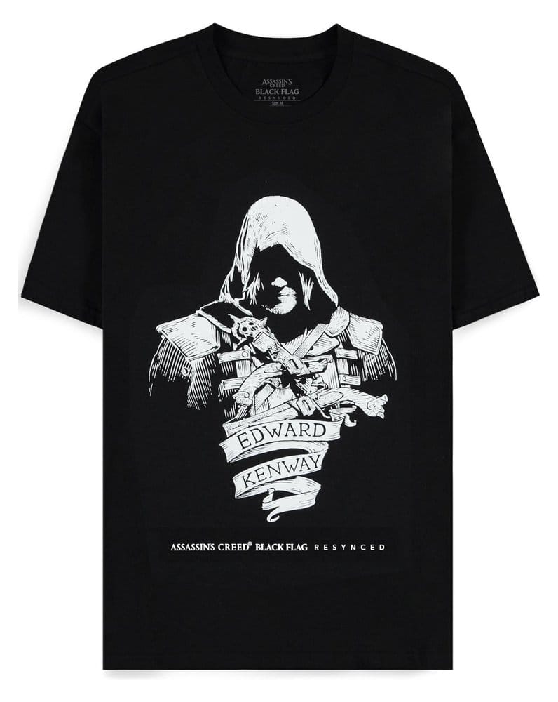 Assassin's Creed T-Shirt Black Flag Resynched Edward Kenway Size M